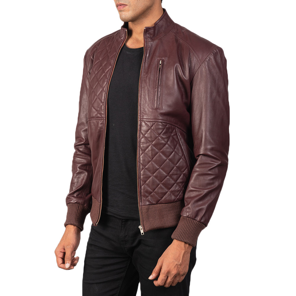 Elite B-550 Leather Bomber Jacket